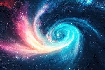 Fototapeta premium Stunning Aurora Borealis Inspired Digital Artwork Perfect for Captivating Wall Displays and Scenic Backgrounds