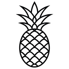 Fototapeta premium pineapple vector illustration