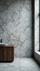 Grey grunge marble and concrete textured background with industrial machinery, grunge, concrete