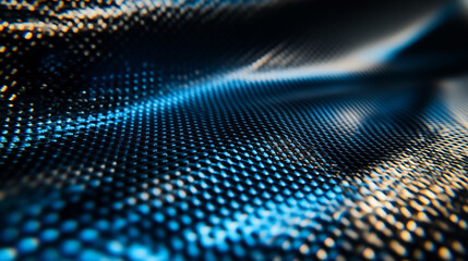 Ultra-detailed black carbon fiber with metal shine 4K