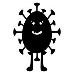 Scary Monster Halloween Character. Flat Vector Illustration