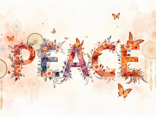 colorful peace background 