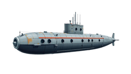 Modern Submarine Technology: Advanced Naval Military Vessel for Underwater Exploration & Defense Operations