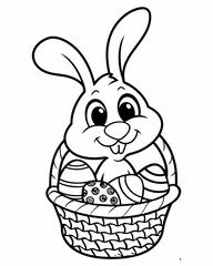 easter bunny with basket