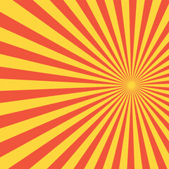 Vintage pop art yellow background. 