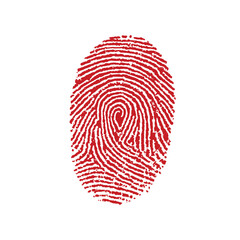 Red Fingerprint for Identification and Security