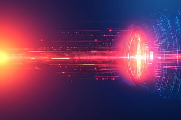 Futuristic data stream, digital design