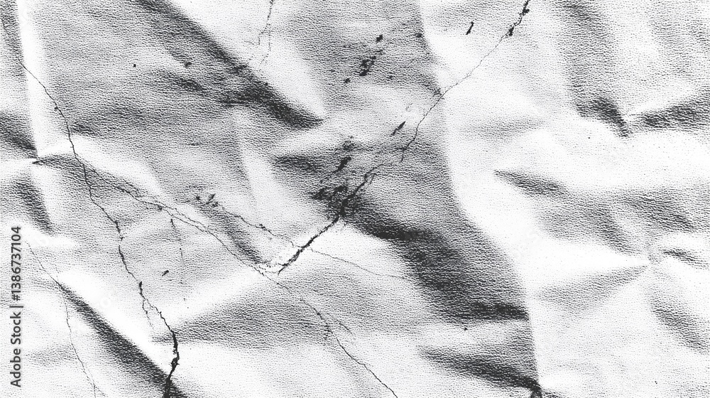 Poster abstract grunge monochrome textured background with black and white paper collage, distressed grainy