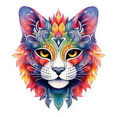 Obraz premium Animal Mandala Art Vibrant Color