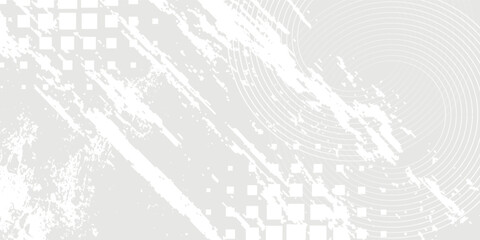 abstract background white and gray curved circles with haltone
