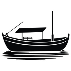 Motor Boat Vector Illustration – Speedboat, Yacht, and Powerboat Silhouette Design