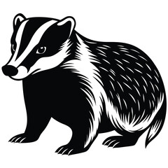 Adobe Illustrator AVector illustration of zorilla isolated on white background. For kids coloring book.rtwork