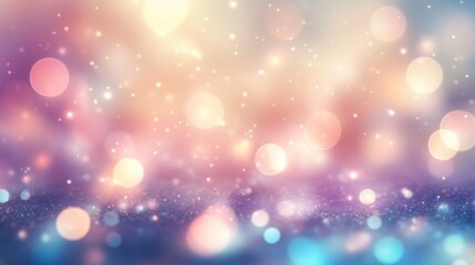 Abstract bokeh lights, soft colors, festive background, for design element