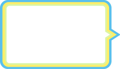 Obraz premium Simple Speech Bubble with Outline