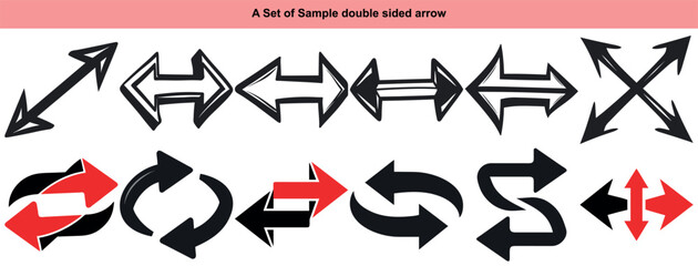 Double Sided Arrow Icon Set