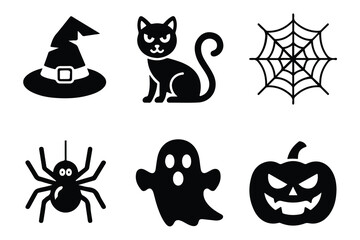 Obraz premium Halloween Icons Set for Design