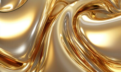 Abstract gold liquid swirls, luxury background, elegant design, website header