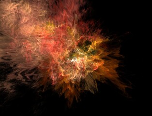 Imaginatory fractal abstract background Image