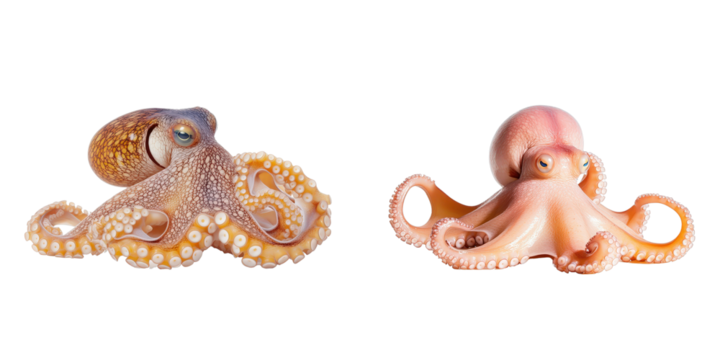 Colorful Octopus Displaying Unique Features and Textures in Vibrant Underwater Environment