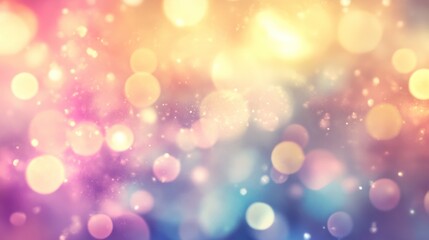 Fototapeta premium Abstract bokeh lights, colorful blurred background, creative design, possible use in advertising