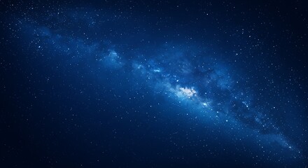 Fototapeta premium Cosmic River: A Digital Nebula AI Generated