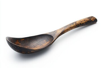 Wooden Spoon on White Background - A High-Quality Kitchenware Product Image Perfect for Culinary and Cooking Themes