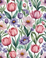 Obraz premium Spring Floral Pattern