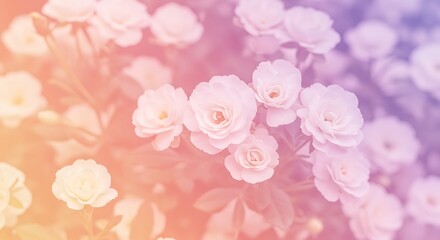 Pastel Dreams: Rose Garden Reverie AI Generated
