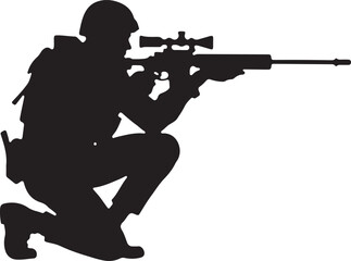 Military Silhouette Vector Bundle
