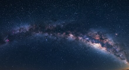 Obraz premium Cosmic River: Milky Way Majesty AI Generated