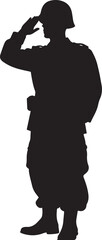 Military Silhouette Vector Bundle
