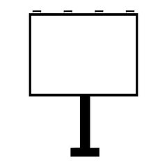 Fototapeta premium Blank Billboard Vector Illustration