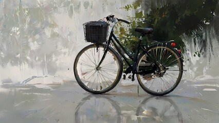 Obraz premium single bicycle sleek design