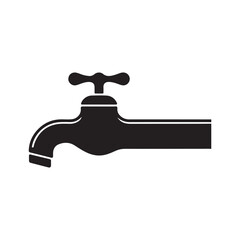 Tap with drop of water. Faucet icon. Vector illustration eps 10
