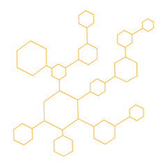 vector background with hexagons