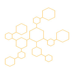 vector background with hexagons