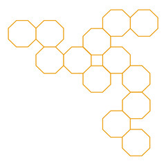 vector illustration of a honeycomb
