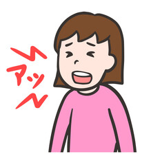 トゥレット症候群、音声チックの症状、突発的に発生をする女性