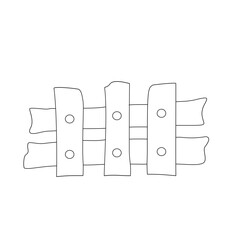 wooden fence illustration