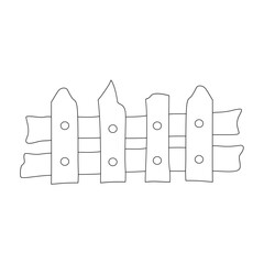 wooden fence illustration