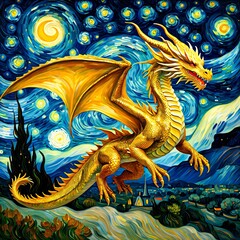 Obraz premium Starry Dragon
