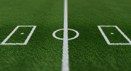 Lush Green Field: A 3D Render of Intricate Texture and Spatial Depth AI Generated