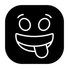Face Savoring Food Flat Icon