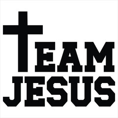 Obraz premium Jesus Christ Typography Tee with Inspirational Christian Illustration