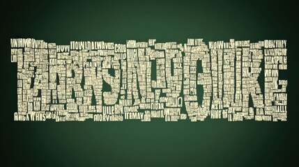 Creative Word Cloud Displaying Inspirational Quotes and Phrases