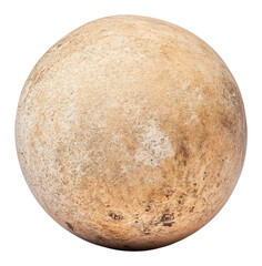 Fototapeta premium Smoothly textured wooden sphere subtly lit shows aged beauty. AI Generated