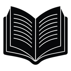 Open Book Vector Illustration – Reading, Knowledge, and Literature Design Element