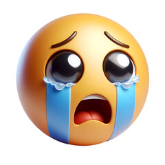 smiley face with golden ribbon