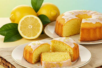 レモン　ケーキ　WEB素材