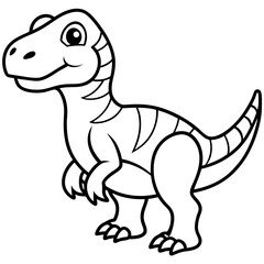 tyrannosaurus rex dinosaur vector illustration